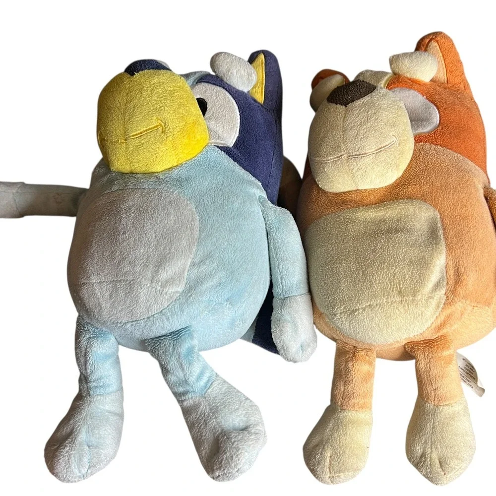 Bluey and Bingo Plush‎ Stuffed Animal Set 8 inch Heeler Sisters Blue Orange Toy